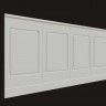 Стеновые панели белые из МДФ Evrowood (Евровуд) PL 01 2000x800x12