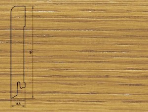 Плинтус шпонированный Burkle (Бюркле) Дуб 2500x95x15 Основа плинтуса - древесина хвойных пород, лицевая сторона - шпон натурального дерева, покрытый лаком.