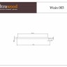 Стеновые панели из ЛДФ под покраску Ultrawood (Ультравуд) Wain 003 133x813x6