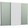 Декоративная стеновая панель 3D из полиуретана под покраску Orac Decor (Орак Декор) Modern W110 Hill 2000x250x16