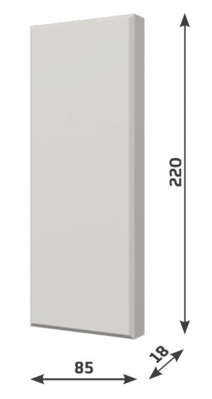 Обрамление белое из МДФ Evrowood (Евровуд) B02 85x225x18 (база) Основа обрамления из влагостойкого МДФ, поверхность обрамления покрыта белой полиуретановой краской. Обрамление можно использовать под покраску.