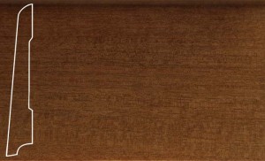 Плинтус шпонированный La San Marco Profili Танганика 2500x80x16 (прямой) Шпон плинтуса — цельная натуральная древесина. Основание — срощенная натуральная древесина, гарантирующая высокую надежность плинтуса.