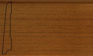 Плинтус шпонированный La San Marco Profili Тик 2500x80x16 (прямой) с крепежом Шпон плинтуса — цельная натуральная древесина. Основание — срощенная натуральная древесина, гарантирующая высокую надежность плинтуса.