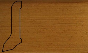Плинтус шпонированный La San Marco Profili Афромозия 2500x60x22 (сапожок) с крепежом Шпон плинтуса — цельная натуральная древесина. Основание — срощенная натуральная древесина, гарантирующая высокую надежность плинтуса.