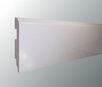 Плинтус белый глянцевый из МДФ TeckWood (Теквуд) Прайм 2150x80x16 прямой