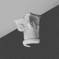 Капитель полуколонны из дюрополимера под покраску Orac Decor (Орак Декор) Luxxus K1121 300x360x180