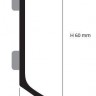 Плинтус алюминиевый анодированный Progress Profiles (Прогресс Профайлс) BTAA 60A Серебро Матовое 2000x60x10 (самоклеящийся)
