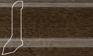 Плинтус шпонированный La San Marco Profili Дуб Кофе 2500x60x22 (сапожок) Шпон плинтуса — цельная натуральная древесина. Основание — срощенная натуральная древесина, гарантирующая высокую надежность плинтуса.