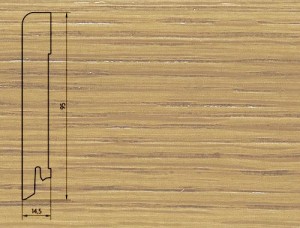 Плинтус шпонированный Burkle (Бюркле) Дуб без покрытия 2500x95x15 Основа плинтуса - древесина хвойных пород, лицевая сторона - шпон натурального дерева, покрытый лаком.