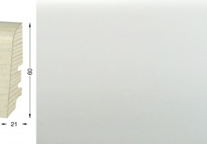 Плинтус шпонированный Tecnorivest (Текноривест) Белый Гладкий 2500x60x21 Высококачественный итальянский плинтус с верхом из цельного шпона, покрытого UV-лаками на водной основе.