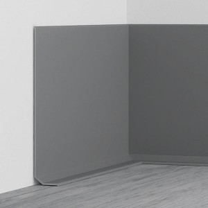 Плинтус гибкий эластичный Dollken (Долкен) WL100 146 Темно-серый 50000x100x15 Идеальный плинтус для окантовки колонн и стен округлой формы.