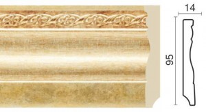 Плинтус из полистирола Decor-Dizayn (Декор-Дизайн) 153-933 2400x95x14 Плинтус из полистирола высокой плотности, ударопрочный, долговечный, влагостойкий, легко монтируется.
