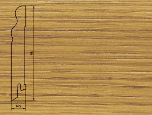 Плинтус шпонированный Burkle (Бюркле) SEG-100 Дуб 2500x95x15 Основа плинтуса - древесина хвойных пород, лицевая сторона - шпон натурального дерева, покрытый лаком.