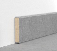 Плинтус на деревянной основе Dollken (Долкен) Cubu Stone & Style Бетон Серый 2817 2500x60x13