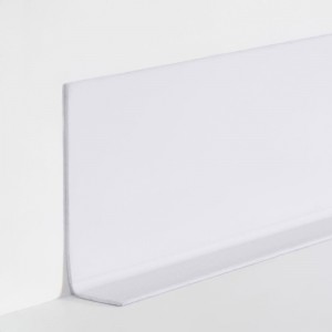 Плинтус гибкий эластичный самоклеящийся Dollken (Долкен) WLK50 117/1137 Белый 50000x50x15 Идеальный самоклеящийся плинтус для помещений, имеющих кривизну стен.