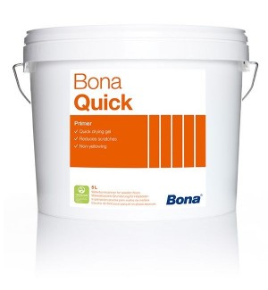 Гель-шпатлевка Bona (Бона) Quick (5 л) Водно-полиуретановый гель для межслойного нанесения. Превосходно заполняет текстуру, мелкие углубления, царапины. Наносится металлическим шпателем.