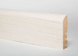 Плинтус из МДФ Hannahholz (Ханнахольц) AD 68403.29 Тик Сухой Белый 2400x68x16 Основа плинтуса из экологически чистого МДФ, покрытие ламинированное с фактурой настоящей древесины.