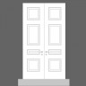 Панель дверная накладная из дюрополимера под покраску Orac Decor (Орак Декор) Luxxus D503 550x550x17