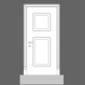 Панель дверная накладная из дюрополимера под покраску Orac Decor (Орак Декор) Luxxus D503 550x550x17