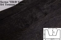 Балка потолочная из полиуретана Уникс Классика Б4 Олива Темная 3000x230x205
