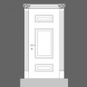 Панель дверная накладная из дюрополимера под покраску Orac Decor (Орак Декор) Luxxus D507 905x550x17