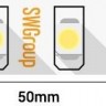 Светодиодная лента SWG (СВГ) 9.6 Вт/м SMD3528 (120 диодов/метр), IP20, 24В, Теплый Белый 3000-3500К (5 метров)