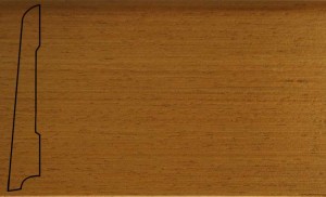Плинтус шпонированный La San Marco Profili Афромозия 2500x80x16 (прямой) Шпон плинтуса — цельная натуральная древесина. Основание — срощенная натуральная древесина, гарантирующая высокую надежность плинтуса.