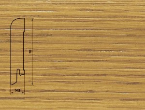 Плинтус шпонированный Pedross (Педросс) Дуб 2500x70x15 Основа плинтуса - древесина хвойных пород, лицевая сторона - шпон натурального дерева, покрытый лаком.