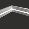 Плинтус белый из МДФ Evrowood (Евровуд) PN 030 LED 2000x80x16 для подсветки