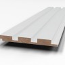 Стеновые панели белые из МДФ Evrowood (Евровуд) PL 05U Рейка узкая 2700x120x12