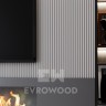 Стеновые панели белые из МДФ Evrowood (Евровуд) PL 06U Зигзаг 2700x120x12