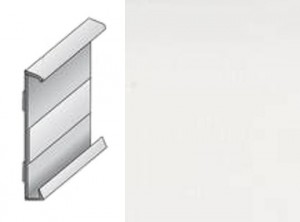 Плинтус эластичный для линолеума и дизайн плитки ПВХ Dollken (Долкен) DSL60 Белый 0117/1137 2500x60x9 Плинтус предназначен для вставки полос линолеума или ПВХ-плитки.