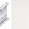 Плинтус эластичный для линолеума и дизайн плитки ПВХ Dollken (Долкен) DSL60 Белый 0117/1137 2500x60x9