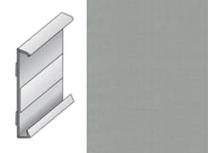 Плинтус эластичный для линолеума и дизайн плитки ПВХ Dollken (Долкен) DSL60 Серебристо-серый W201/1064 2500x60x9 Плинтус предназначен для вставки полос линолеума или ПВХ-плитки.