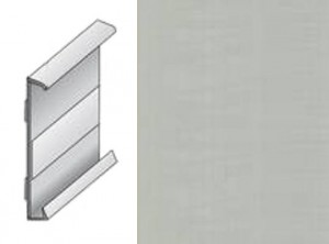 Плинтус эластичный для линолеума и дизайн плитки ПВХ Dollken (Долкен) DSL60 Серебристый W199/1063 2500x60x9 Плинтус предназначен для вставки полос линолеума или ПВХ-плитки.