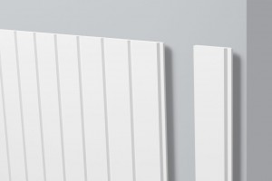 Стеновые панели из дюрополимера под покраску NMC (НМС) Wallstyl WG2 2440x92.5x15 Стеновые панели ударопрочные, долговечные, влагостойкие, легко монтируются, не впитывают запахи, легко окрашиваются акриловыми и водно-дисперсионными красками.