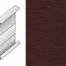 Плинтус эластичный для линолеума и дизайн плитки ПВХ Dollken (Долкен) DSL60 Шоколадно-коричневый W072/1091 2500x60x9