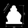 Статуя из стекловолокна Decorus (Декорус) ST-014 Маленький Будда 220x200x200