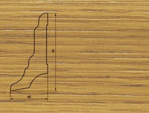 Плинтус шпонированный Pedross (Педросс) Дуб 2500x80x40 Основа плинтуса - древесина хвойных пород, лицевая сторона - шпон натурального дерева, покрытый лаком.