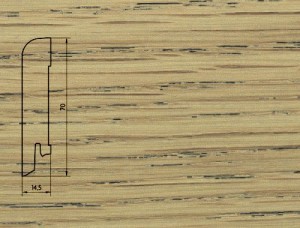Плинтус шпонированный Pedross (Педросс) Дуб Презенс 2500x70x15 Основа плинтуса - древесина хвойных пород, лицевая сторона - шпон натурального дерева, покрытый лаком.