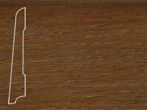 Плинтус шпонированный La San Marco Profili Дуб Кинг Браун 2500x80x16 (прямой) Шпон плинтуса — цельная натуральная древесина. Основание — срощенная натуральная древесина, гарантирующая высокую надежность плинтуса.
