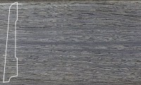 Плинтус шпонированный La San Marco Profili Дуб Клауд 2500x80x16 (прямой) с крепежом