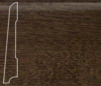 Плинтус шпонированный La San Marco Profili Дуб Кофе 2500x80x16 (прямой) с крепежом