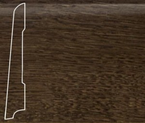 Плинтус шпонированный La San Marco Profili Дуб Кофе 2500x80x16 (прямой) с крепежом Шпон плинтуса — цельная натуральная древесина. Основание — срощенная натуральная древесина, гарантирующая высокую надежность плинтуса.